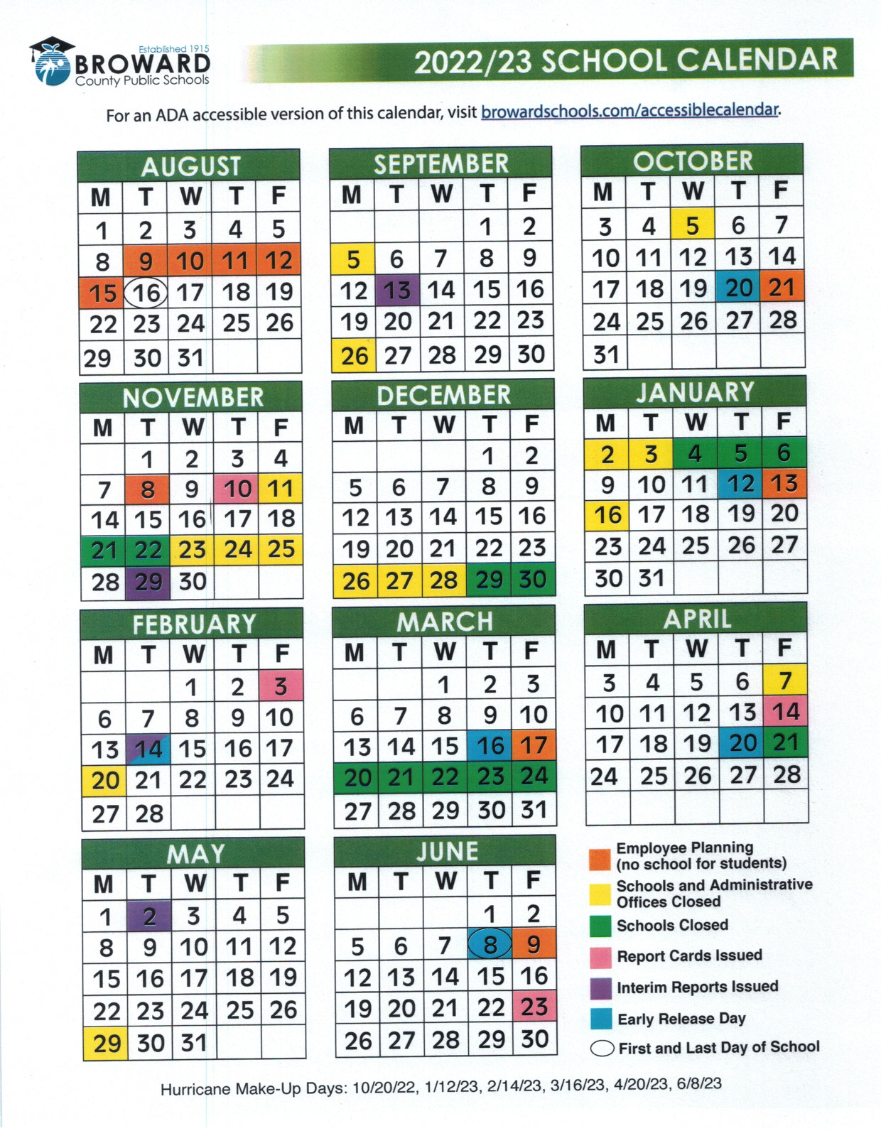 Calendario Escolar 2024 Broward Brinna Donella